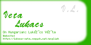 veta lukacs business card